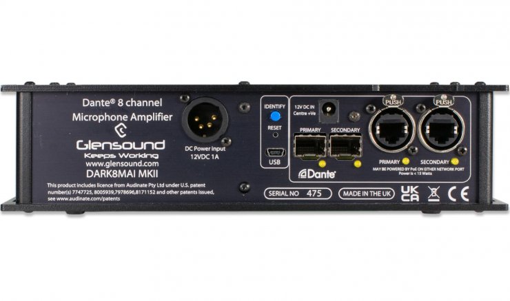 DARK8MAI MKII rear with 4 pin XLR BAN